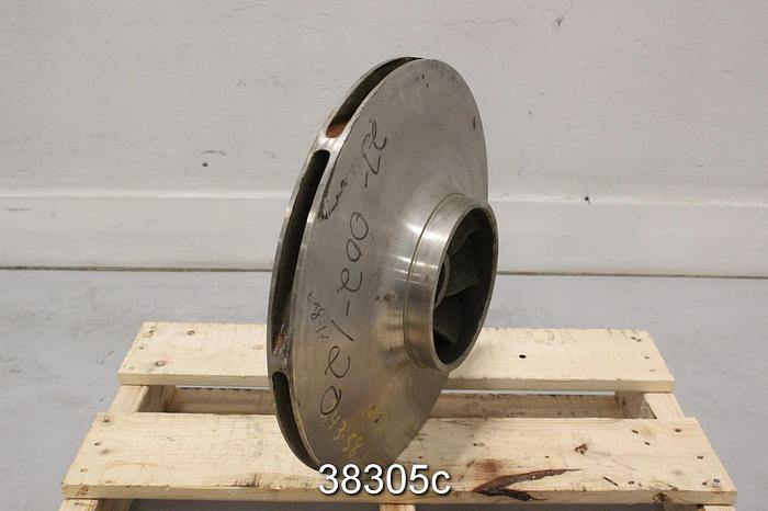 Used Goulds 3405 M 6x8x17 Pump Impeller, 243-58 #38305