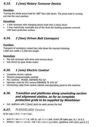 Used Wemhoner Variopress