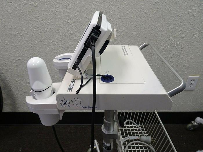 Used CubeScan Mcube BioCon-700 Bladder Scanner W/ Transducer, Cart & Power Supply