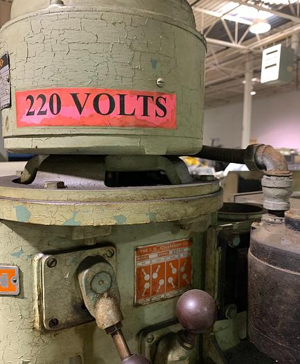 Used JOHANSSON FLOOR STANDING JACK KNIFE GEARED HEAD POWER FEED SINGLE SPINDLE DRILL