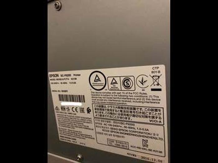 Used 2016 Epson SureColor F6200