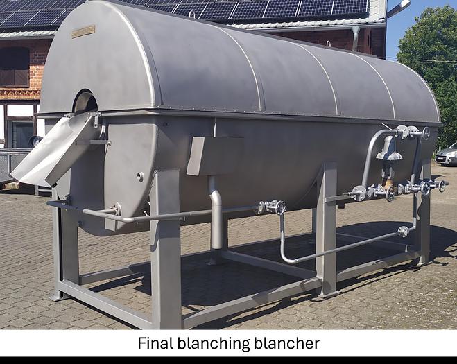 Used Linia do produkcji frytek o wydajności do 5 t/h surowca