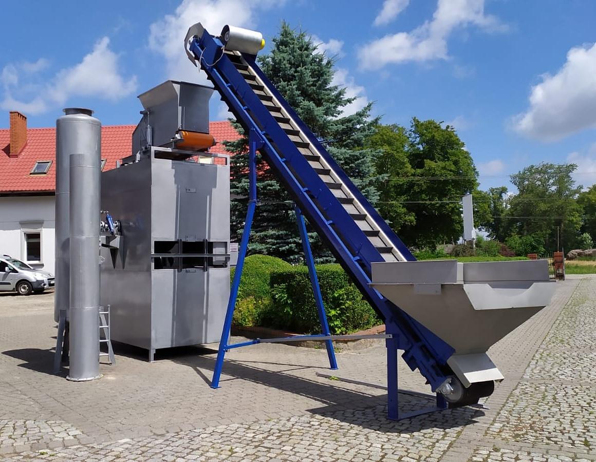 Used Zespół do ciśnieniowego oparzania naskórka warzyw okopowych