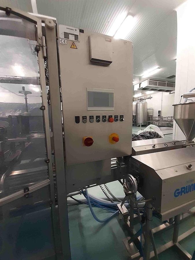Used Linia maszyn do napełniania, zgrzewania i pakowania żywności – GRUNWALD, DiKon, ILPRA, Packaging Automation