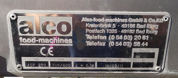 Used Ugniatarka do mięsa ALCO ASP 250