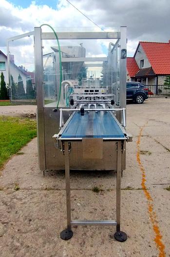 Used Liniowa maszyna pakująca PAK 3LP  (dozownico-zamykarka – wieczka zgrzewane)