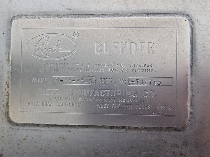 Used Mieszalnik strunowy RIETZ do ciężkich proszków i gęstych mas