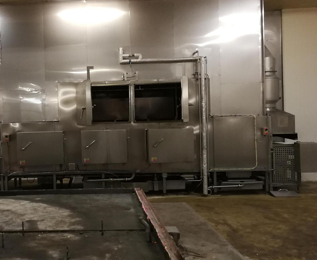 Used Linia do parzenia i zapiekania produktów mięsnych, mięsno-warzywnych, piekarniczych (pizza, zapiekanki), producent JBT
