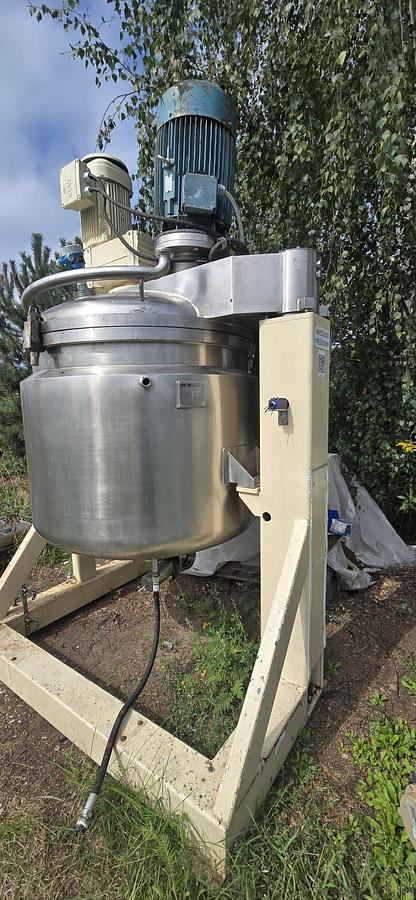 Used Mieszalnik przemysłowy HELMICH 1000 L – zbiornik procesowy z płaszczem grzewczo-chłodzącym