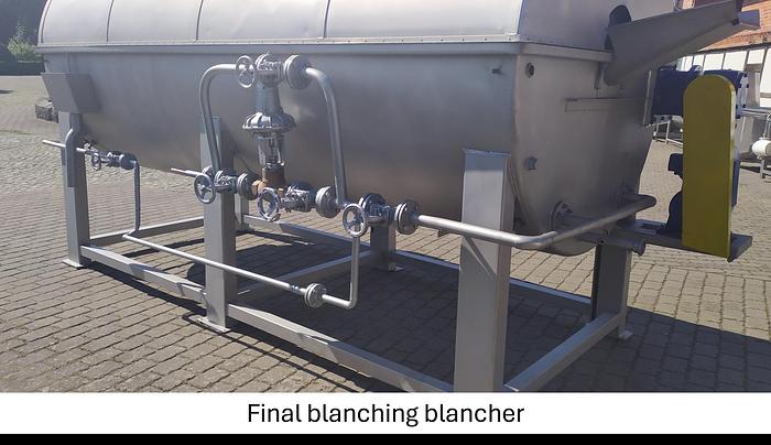 Used Linia do produkcji frytek o wydajności do 5 t/h surowca