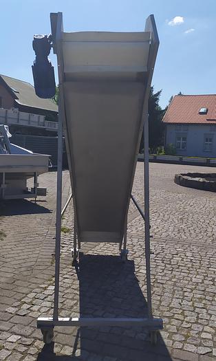 Used Przenośnik taśmowy, skośny, progowy - nierdzewny