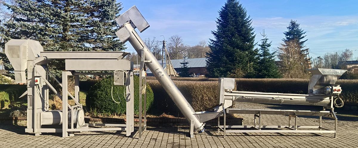 Used Linia do mechanicznego oczyszczania mrożonych owoców jagodowych z zanieczyszczeń i frakcji lotnych