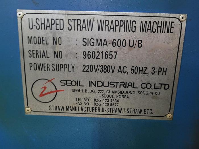 Used Linia do słomek plastikowych SEOIL INDUSTRIAL CO. LTD.