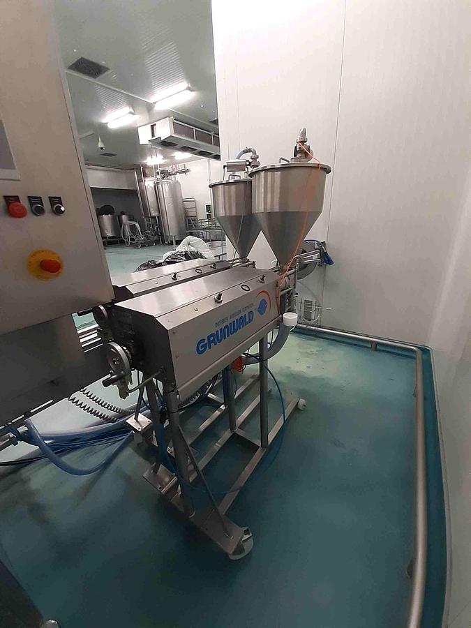 Used Linia maszyn do napełniania, zgrzewania i pakowania żywności – GRUNWALD, DiKon, ILPRA, Packaging Automation