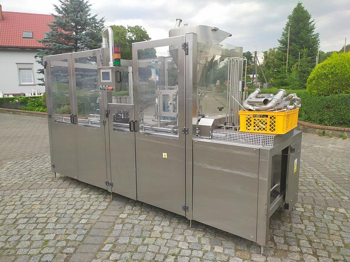 Used Liniowa maszyna pakująca PAK 3LP  (dozownico-zamykarka – wieczka zgrzewane)