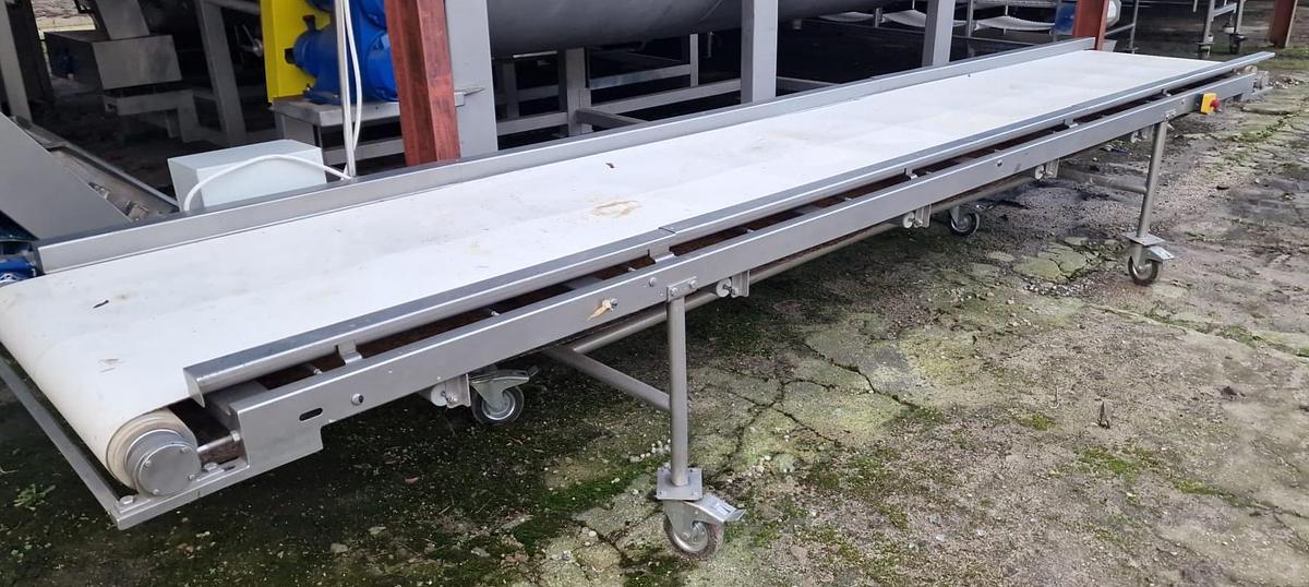 Used Przenośnik (transporter) taśmowy, nierdzewny – 800 mm