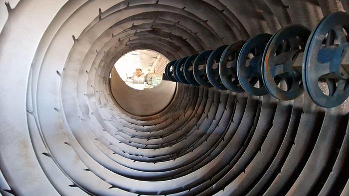 Used Obcinarka końców fasoli HERBORT z mosiężnymi płytkami i deklasterem