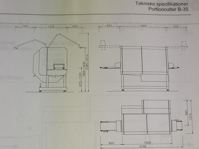Used Krajalnica porcjująca NORFO B-35