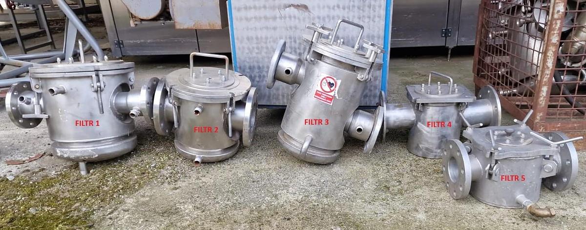 Used Przemysłowe filtry magnetyczne, przepływowe, nierdzewne