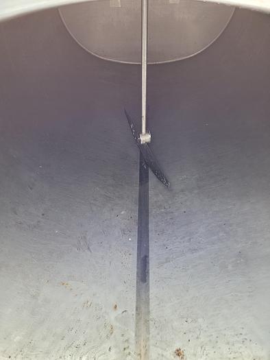 Used Zbiornik magazynowo-procesowy poziomy, z płaszczem grzewczo/chłodzącym i mieszadłem, 5000 l - nierdzewny
