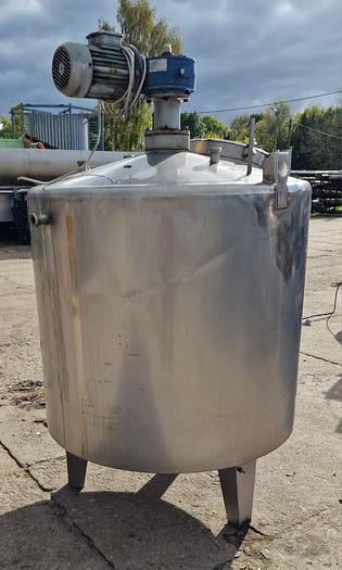 Used Zbiornik magazynowo – procesowy, z mieszadłem, poj. 1.300 l
