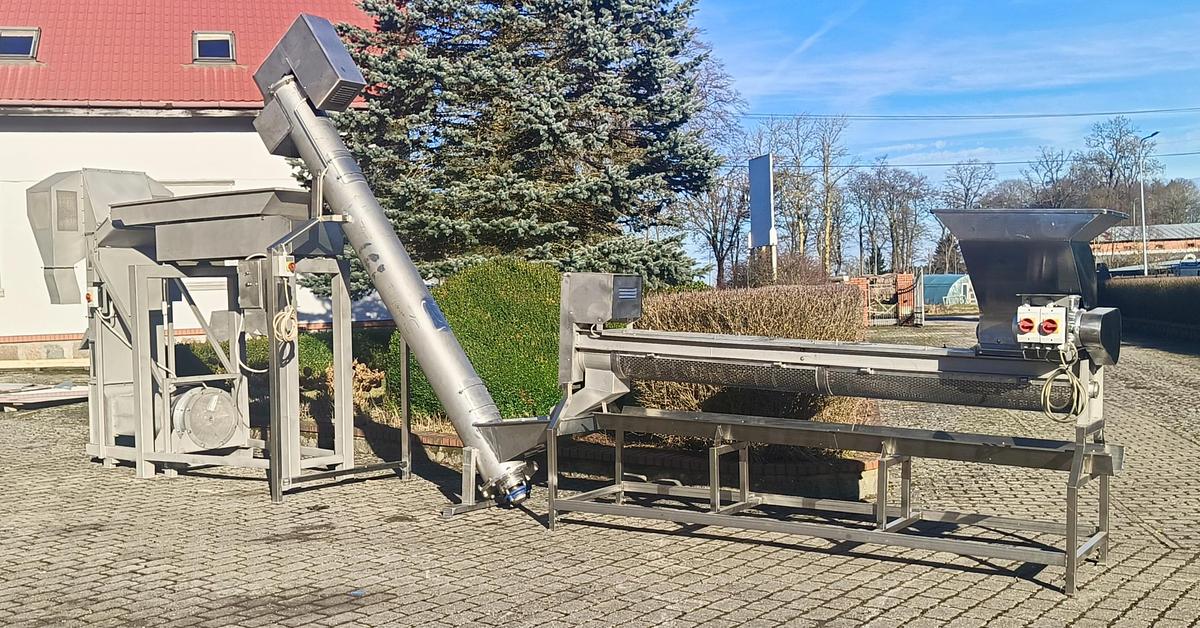 Used Linia do mechanicznego oczyszczania mrożonych owoców jagodowych z zanieczyszczeń i frakcji lotnych
