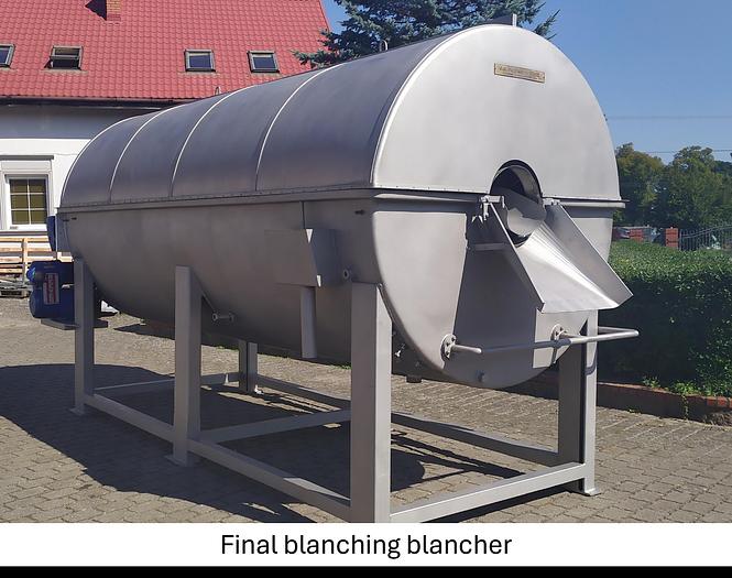 Used Linia do produkcji frytek o wydajności do 5 t/h surowca