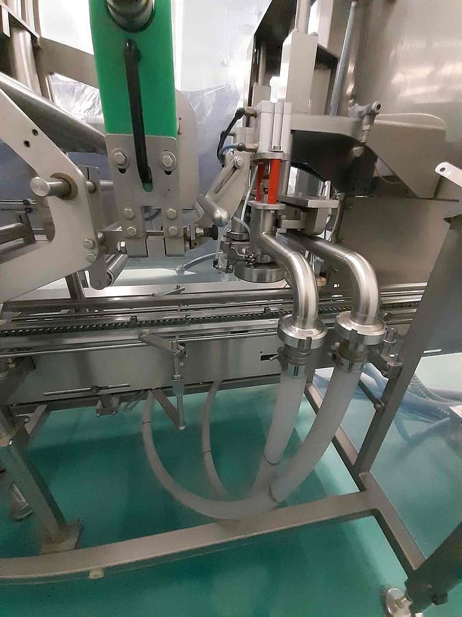 Used Linia maszyn do napełniania, zgrzewania i pakowania żywności – GRUNWALD, DiKon, ILPRA, Packaging Automation