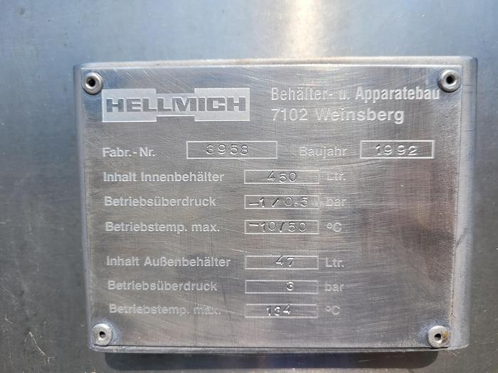 Used Mikser do pektyny itp. z płaszczem do podgrzewania lub chłodzenia "Hellmich"