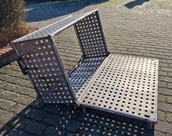 Used Kosz nierdzewny, podwieszany, z otwieranym dnem