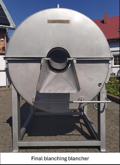 Used Linia do produkcji frytek o wydajności do 5 t/h surowca