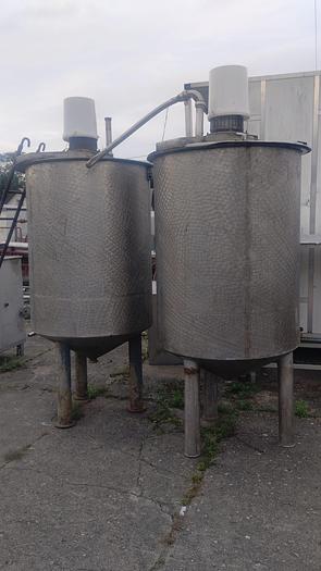 Used Zbiornik nierdzewny z mieszadłem, poj. 1.500 l