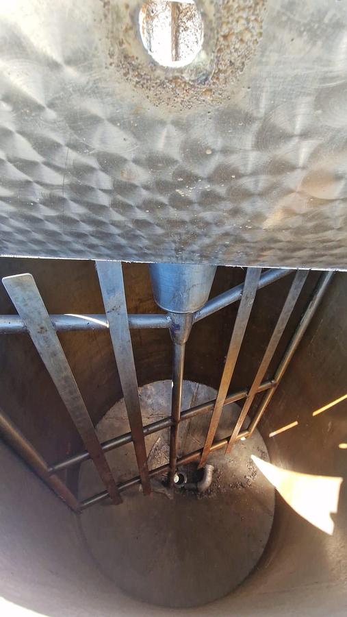 Used Zbiornik nierdzewny z mieszadłem, poj. 1.500 l