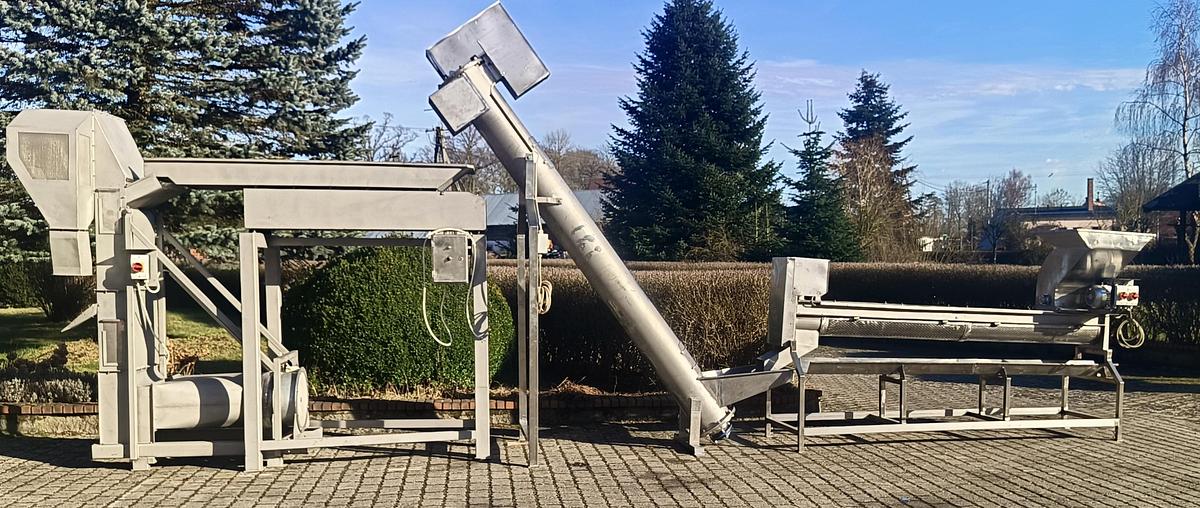 Used Linia do mechanicznego oczyszczania mrożonych owoców jagodowych z zanieczyszczeń i frakcji lotnych
