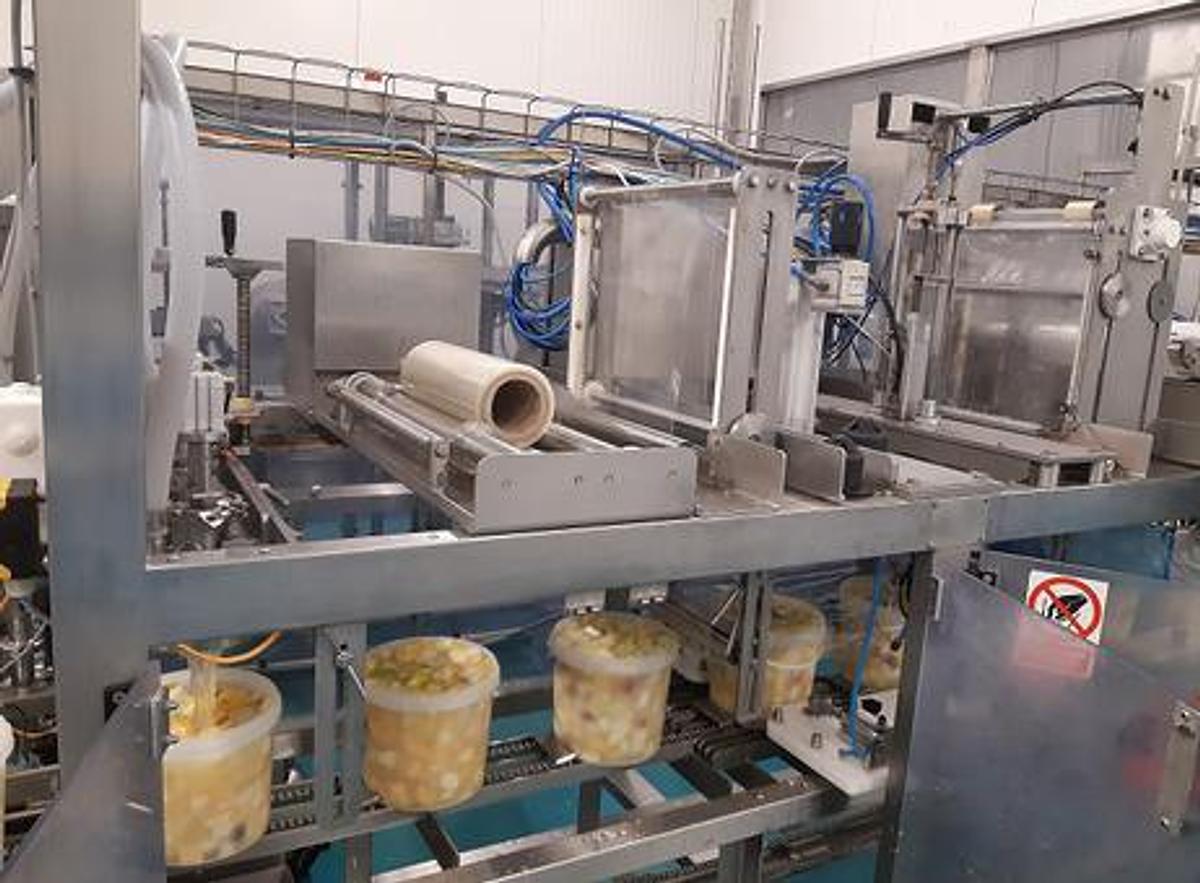 Used Linia maszyn do napełniania, zgrzewania i pakowania żywności – GRUNWALD, DiKon, ILPRA, Packaging Automation