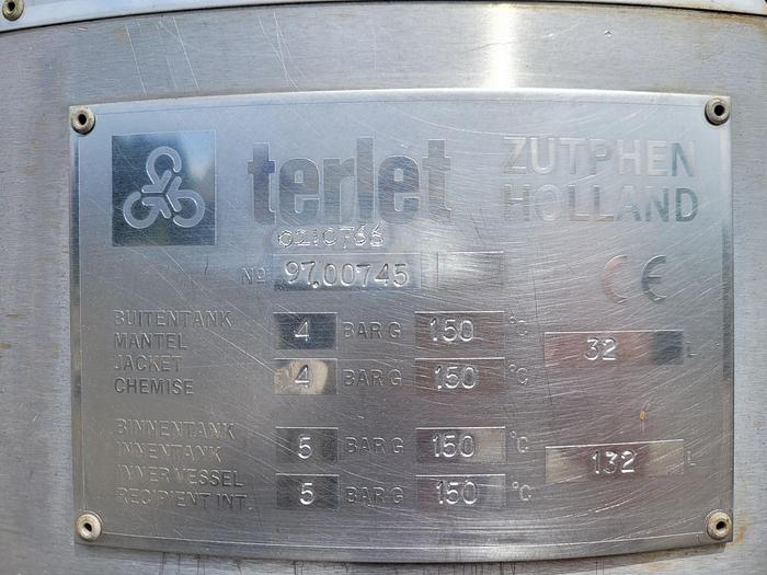 Used Wymiennik ciepła ze skrobakami powierzchni TERLET