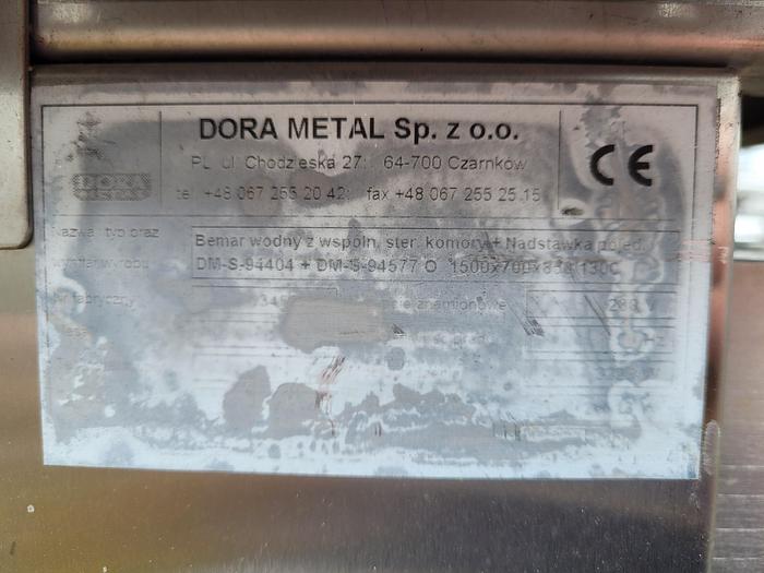 Used Bemar wodny DORA METAL, nierdzewny