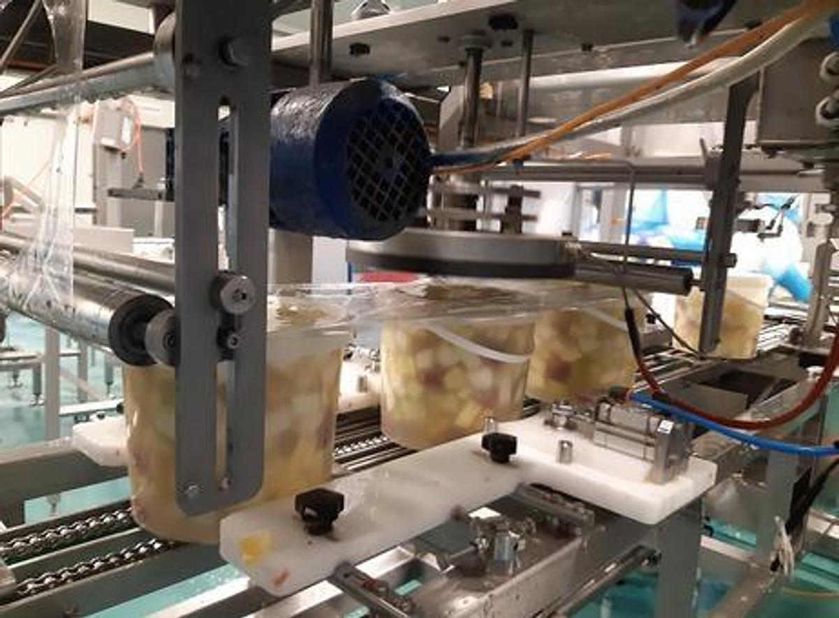 Used Linia maszyn do napełniania, zgrzewania i pakowania żywności – GRUNWALD, DiKon, ILPRA, Packaging Automation