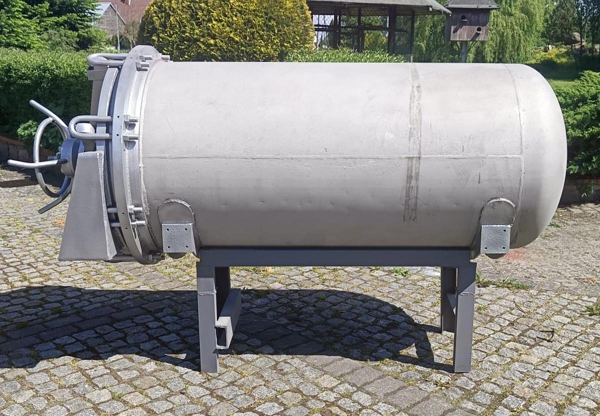 Used Zbiornik ciśnieniowy, nierdzewny, grubościenny z otwieraną pokrywą zamykaną na 8 rygli