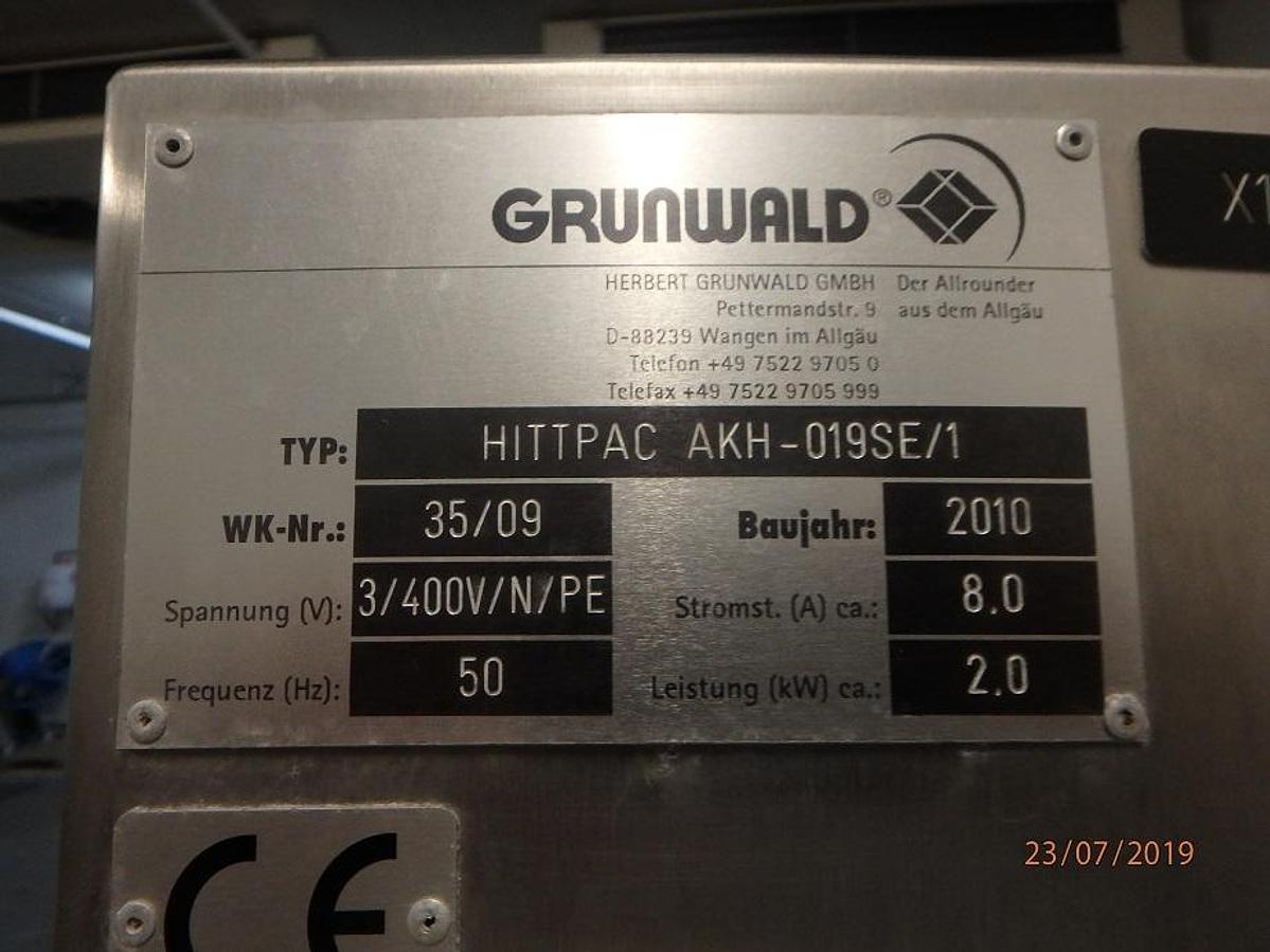 Used Linia maszyn do napełniania, zgrzewania i pakowania żywności – GRUNWALD, DiKon, ILPRA, Packaging Automation
