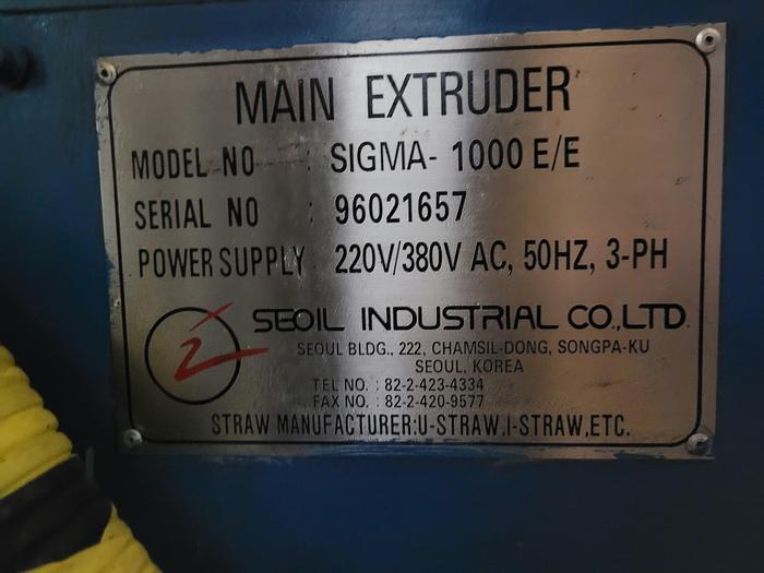 Used Linia do słomek plastikowych SEOIL INDUSTRIAL CO. LTD.