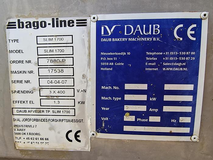 Used Dzielarka do ciasta DAUB BAGO LINE SLIM 1700