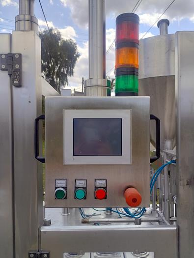 Used Liniowa maszyna pakująca PAK 3LP  (dozownico-zamykarka – wieczka zgrzewane)