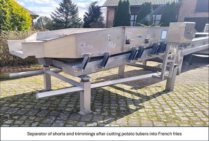 Used Linia do produkcji frytek o wydajności do 5 t/h surowca