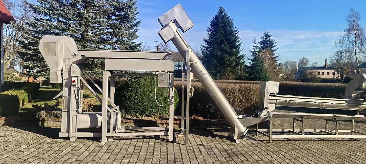 Used Linia do mechanicznego oczyszczania mrożonych owoców jagodowych z zanieczyszczeń i frakcji lotnych