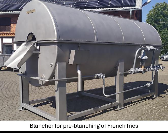 Used Linia do produkcji frytek o wydajności do 5 t/h surowca