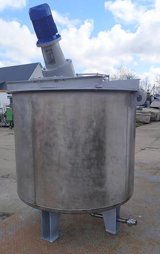 Used Kocioł nierdzewny z wężownicą do podgrzania lub ochładzania mieszanego surowca