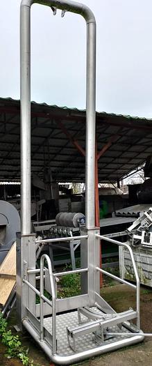 Used Podest (platforma) do rozbioru tusz wieprzowych, hydrauliczny - MANCINI, nierdzewny