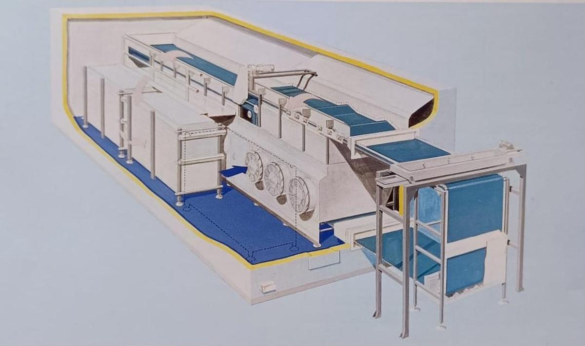 Used Taśmowy, fluidyzacyjny tunel zamrażalniczy "JUSTUS STARFROST"