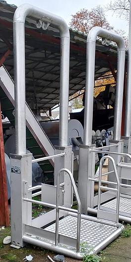 Used Podest (platforma) do rozbioru tusz wieprzowych, nierdzewna, hydrauliczna - MANCINI